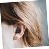 Soundproof Silicone Earplugs, 1 Pair with Case, Black view 4