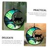 Acrylic Cat Moon Hanging Ornaments, 2-Piece Set for Garden and Window Decor view 4