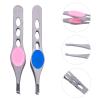 HAPINARY 3-Sets Eyebrow Beauty Tool Set, Precision Tweezers, 4 Pieces per Set view 2