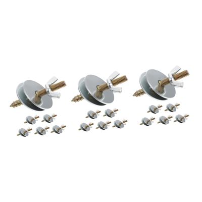 HANABASS 18-Piece Bird Cage Screw Set with Washers, Double-Headed Screws