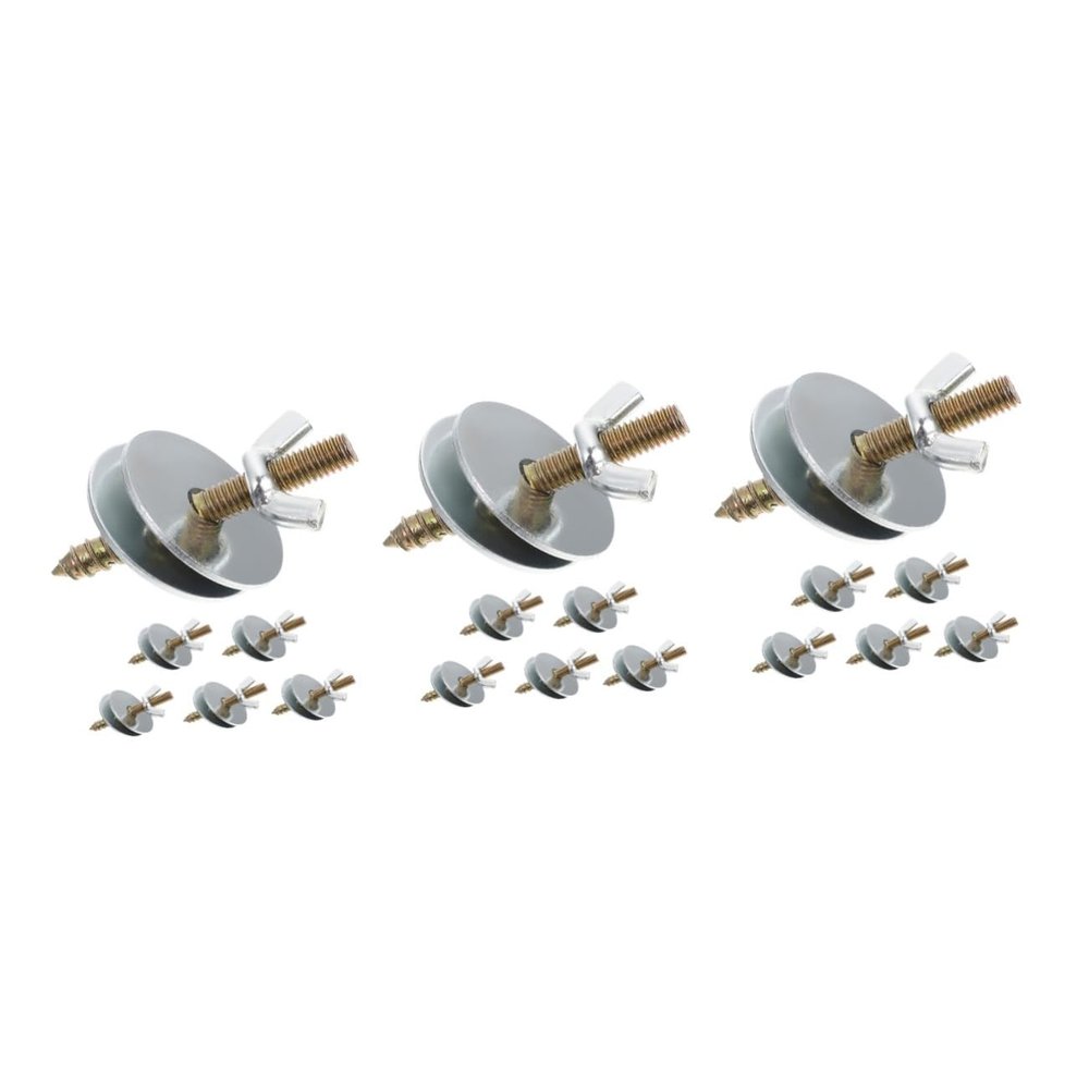 HANABASS 18-Piece Bird Cage Screw Set with Washers, Double-Headed Screws