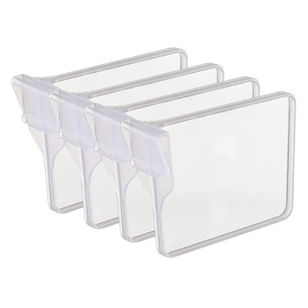 Jiawu Telescopic Refrigerator Dividers, 4-Pack, Easy to Clean, Custom Organization, Non-Slip Divider Clips for Storage (L)