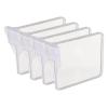 Jiawu Telescopic Refrigerator Dividers, 4-Pack, Easy to Clean, Custom Organization, Non-Slip Divider Clips for Storage (L) view 1