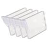 Jiawu Telescopic Refrigerator Dividers, 4-Pack, Easy to Clean, Custom Organization, Non-Slip Divider Clips for Storage (L) view 3