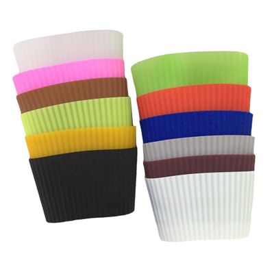 Silicone Cup Sleeves, 12-Pack, for Glasses and Cups, Christmas Theme Party