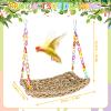 AKONE Natural Straw Bird Hammock view 3