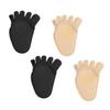 ORFOFE Invisible Five-Toe Cotton No-Show Socks, 2 Pairs, Black view 1