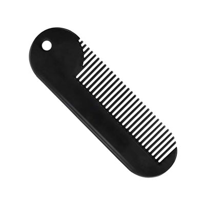 Beatifufu 3-Piece Black Zinc Alloy Beard Comb Set