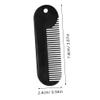 Beatifufu 3-Piece Black Zinc Alloy Beard Comb Set view 2
