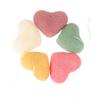 HAPINARY 3-Piece Set of Heart-Shaped Facial Cleansing Sponges, Deep Cleansing for Removing Dry Skin, Natural Reusable Facial Wash Pads, 5 Pieces × 3 view 1