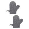 HAPINARY 2-Piece Felt Sauna Gloves with Hanging Loop view 1