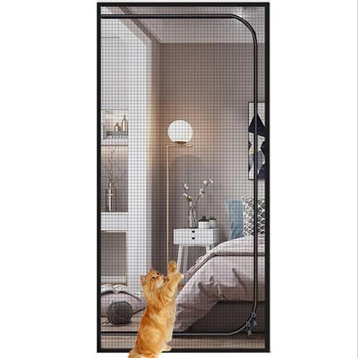 Scratch-Resistant Zipper Screen Door for Pets