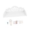 CORHAD Wall-Mounted Storage Shelf, Large White Plastic, for Decor view 1
