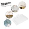 CORHAD Wall-Mounted Storage Shelf, Large White Plastic, for Decor view 4