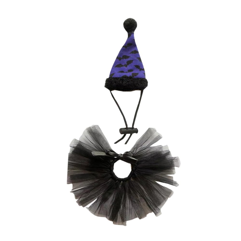 HANABASS 4-Piece Halloween Costume with Dress and Hat for Lizards