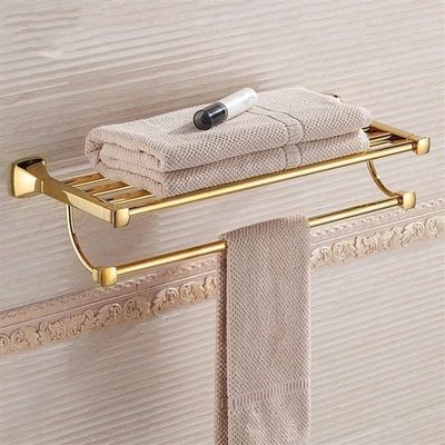 ALDDPWE Gold Brass Bathroom Towel Holder