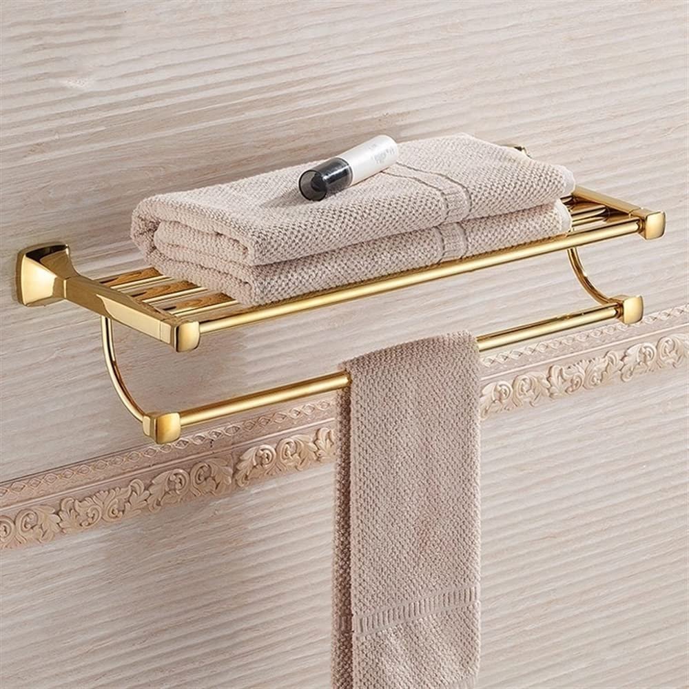 ALDDPWE Gold Brass Bathroom Towel Holder