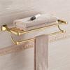 ALDDPWE Gold Brass Bathroom Towel Holder view 1