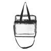 SAFIGLE Transparent PVC Cosmetic Bag with Shoulder Strap and Handles view 1