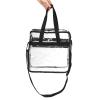 SAFIGLE Transparent PVC Cosmetic Bag with Shoulder Strap and Handles view 3