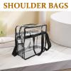 SAFIGLE Transparent PVC Cosmetic Bag with Shoulder Strap and Handles view 4