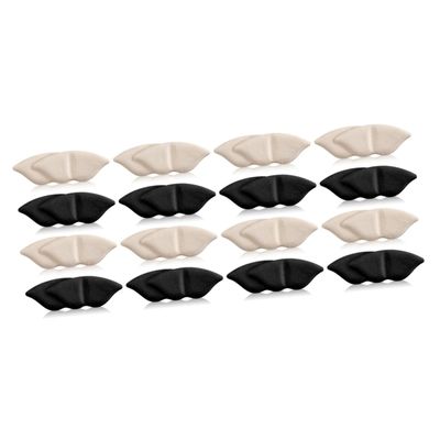 DEARMAMY 16 Pairs Self-Adhesive Heel Cushions, Anti-Friction Pads, Nude