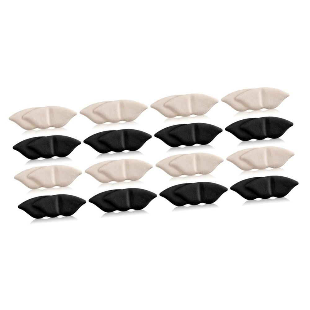 DEARMAMY 16 Pairs Self-Adhesive Heel Cushions, Anti-Friction Pads, Nude