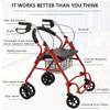 HAILMGAY Lightweight Folding Steel Rollator for Seniors and Adults view 3