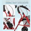 HAILMGAY Lightweight Folding Steel Rollator for Seniors and Adults view 4