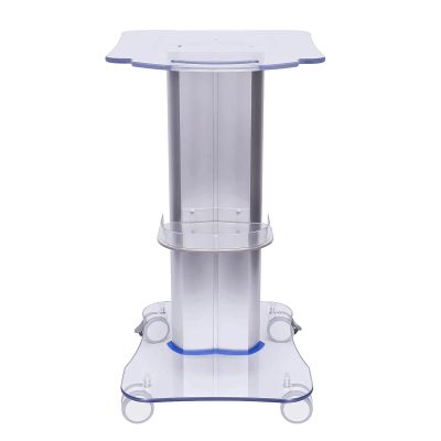 UYHBCNQD Acrylic Salon Trolley with Wheels, Transparent Space-Saving Cart
