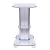 UYHBCNQD Acrylic Salon Trolley with Wheels, Transparent Space-Saving Cart view 1