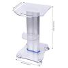 UYHBCNQD Acrylic Salon Trolley with Wheels, Transparent Space-Saving Cart view 3