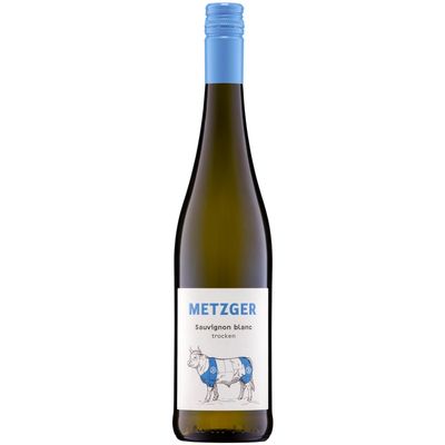 Uli Metzger Sauvignon Blanc Dry White Wine, Germany, with FeinWert E-Book (1 x 0.75 L)