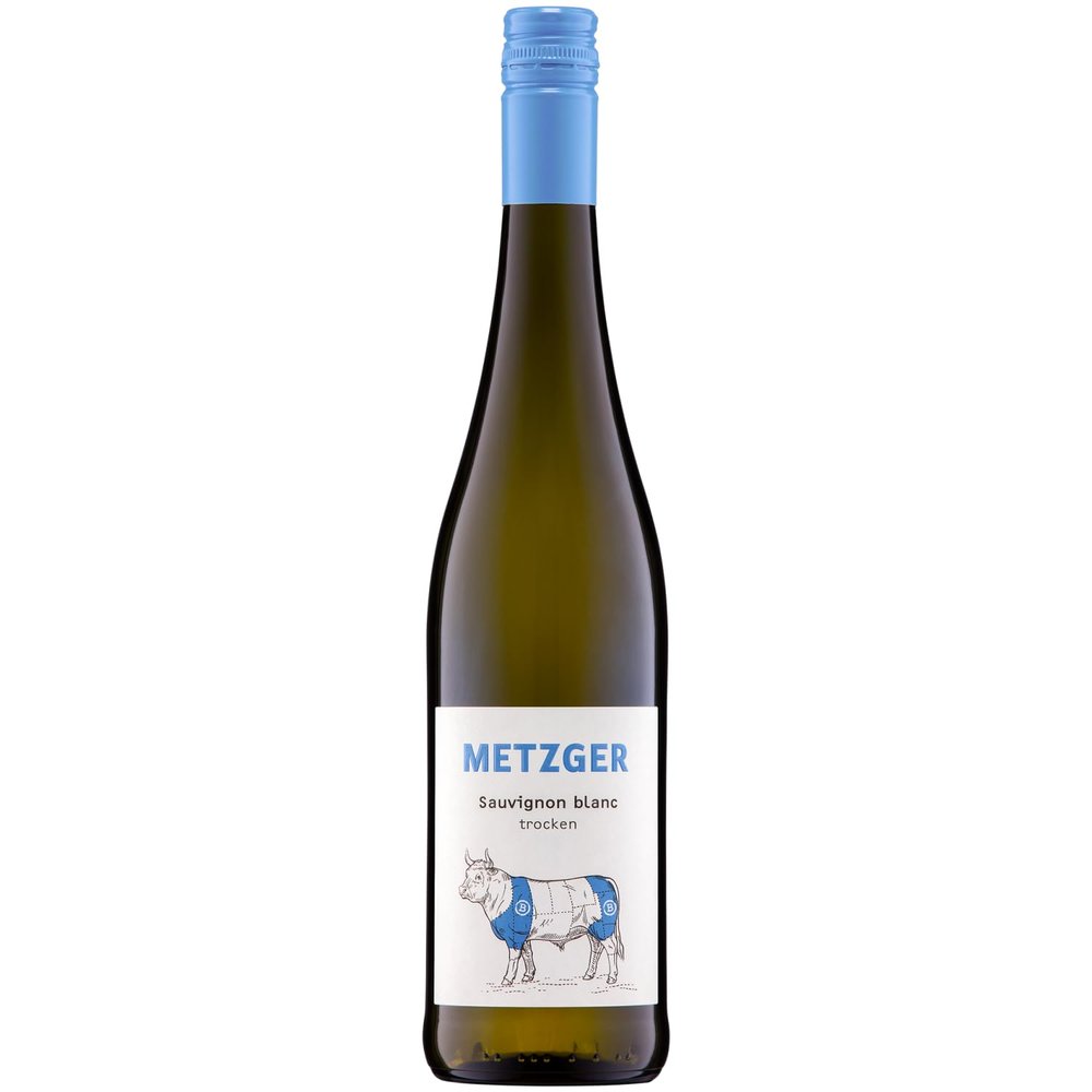 Uli Metzger Sauvignon Blanc Dry White Wine, Germany, with FeinWert E-Book (1 x 0.75 L)