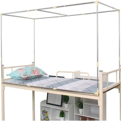 Retractable Stainless Steel Canopy Bed Frame with Telescopic Design for Dormitory Use