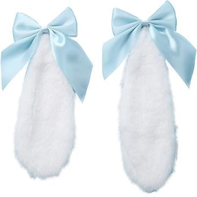 Blue Bunny Plush-Ear Hair Clips, 1 Pair