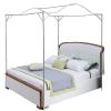 Stainless Steel Bed Canopy, Mosquito Net with T-Shaped Stainless Steel Connector, for Twin/Full/Queen/King/California King Beds, 25 mm, C, 1.35 m (4.5 ft) view 1