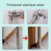 Stainless Steel Bed Canopy, Mosquito Net with T-Shaped Stainless Steel Connector, for Twin/Full/Queen/King/California King Beds, 25 mm, C, 1.35 m (4.5 ft) view 2