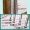 Stainless Steel Bed Canopy, Mosquito Net with T-Shaped Stainless Steel Connector, for Twin/Full/Queen/King/California King Beds, 25 mm, C, 1.35 m (4.5 ft) view 3