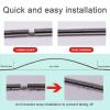 Stainless Steel Bed Canopy, Mosquito Net with T-Shaped Stainless Steel Connector, for Twin/Full/Queen/King/California King Beds, 25 mm, C, 1.35 m (4.5 ft) view 4