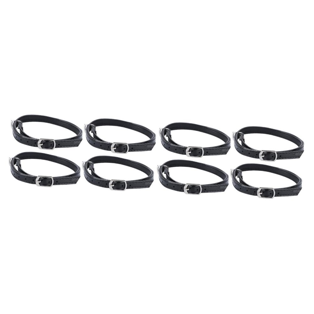 SOIMISS 4 Pairs Adjustable High-Heel Shoe Straps, Non-Slip Ankle Straps for Women, Shiny