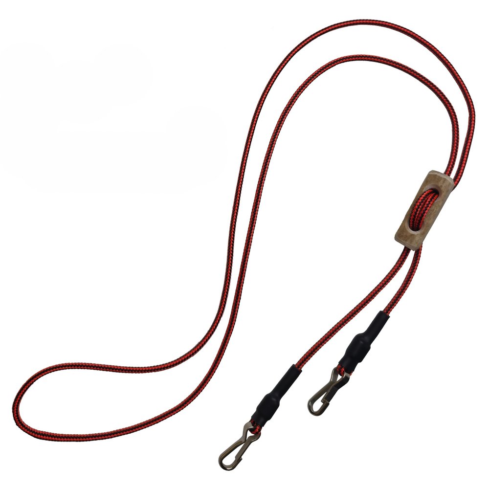Dog Whistle Lanyard with Antler, Black/Orange, New England