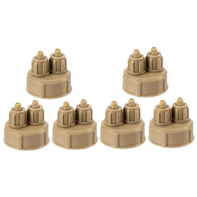 BESPORTBLE 6-Piece Bottle Cap Set for Aquarium CO2 Reactors