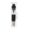 HONMEET Black Powder Brush, Portable Retractable Refillable Makeup Brush, 2-Piece Set for Loose Powder and Beginners on the Go view 2