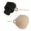 HONMEET Black Powder Brush, Portable Retractable Refillable Makeup Brush, 2-Piece Set for Loose Powder and Beginners on the Go view 3