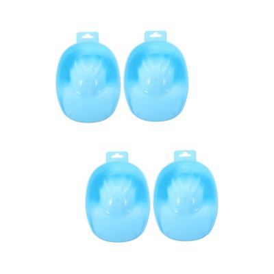 Beatifufu 4-Piece Plastic Nail Soaking Bowls, Blue