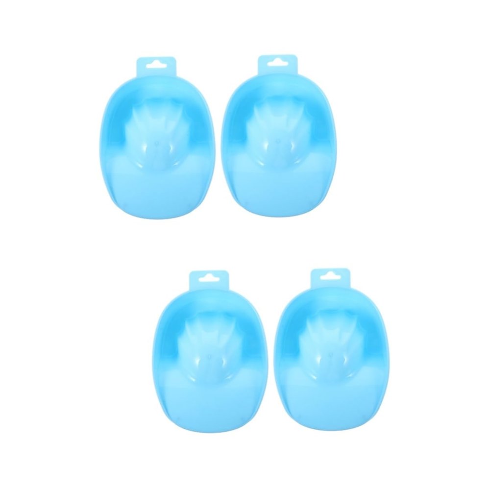 Beatifufu 4-Piece Plastic Nail Soaking Bowls, Blue