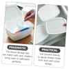 Hoement 3-Piece Wet Wipe Storage Box Set with Lids, White view 2
