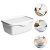Hoement 3-Piece Wet Wipe Storage Box Set with Lids, White view 4