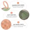 Ergonomic ABS Pet Bath Brush, Green, for Dogs view 3